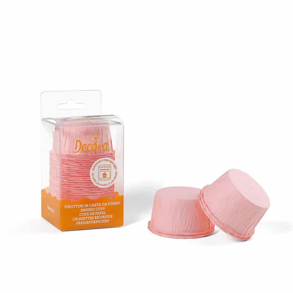  Foto: Decora - Pirottini muffin increspati rosa 55x35 mm pz. 25